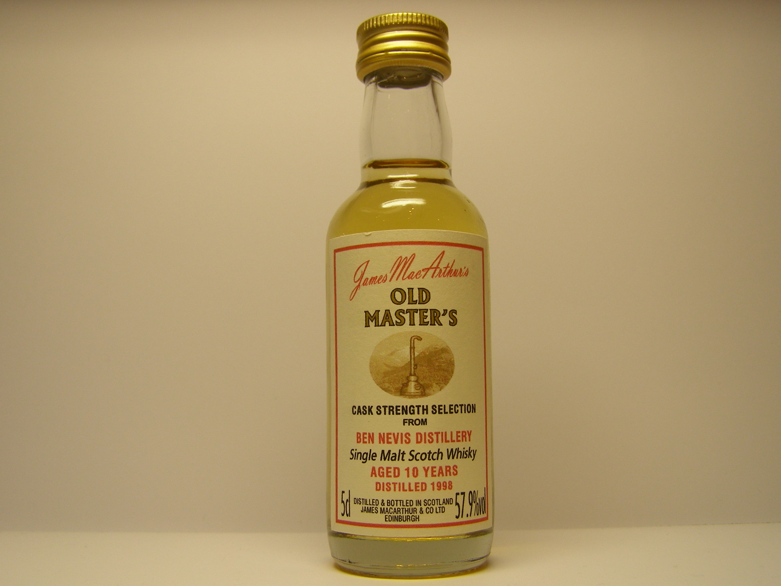 OLD MASTER´S SMSW 10yo 1998 "James MacArthur´s" 5cl 57,9%vol